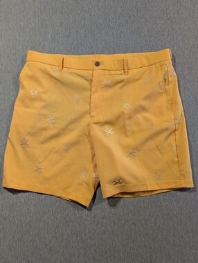 Original Penguin Golf Shorts Men's 38 Gold Embroidery By Munsingwear